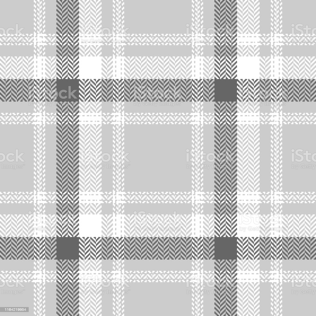 Plaid Pattern Seamless Vector Background Scottish Tartan Check