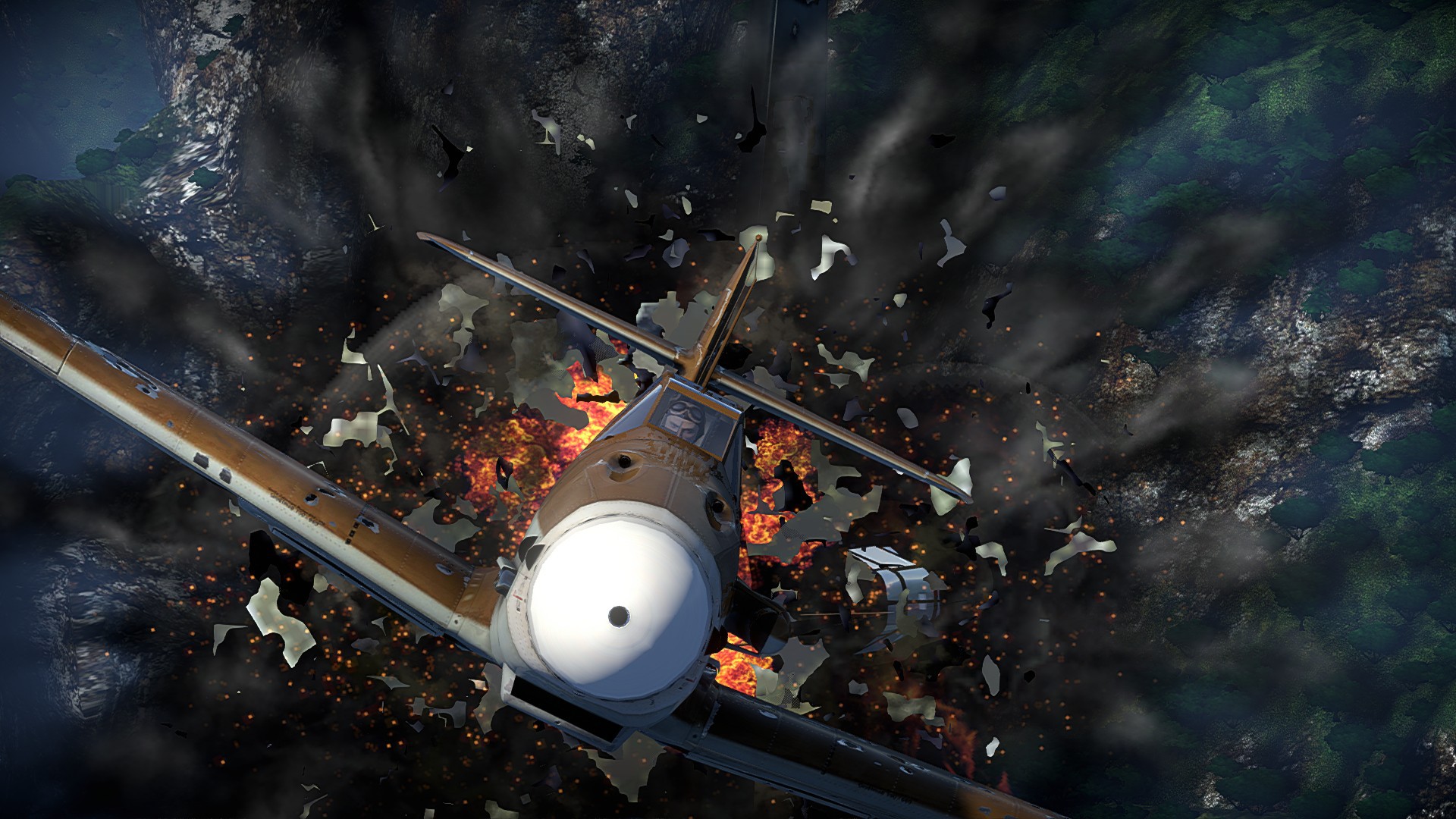 War Thunder Airplane On Fire Wallpaper And Image