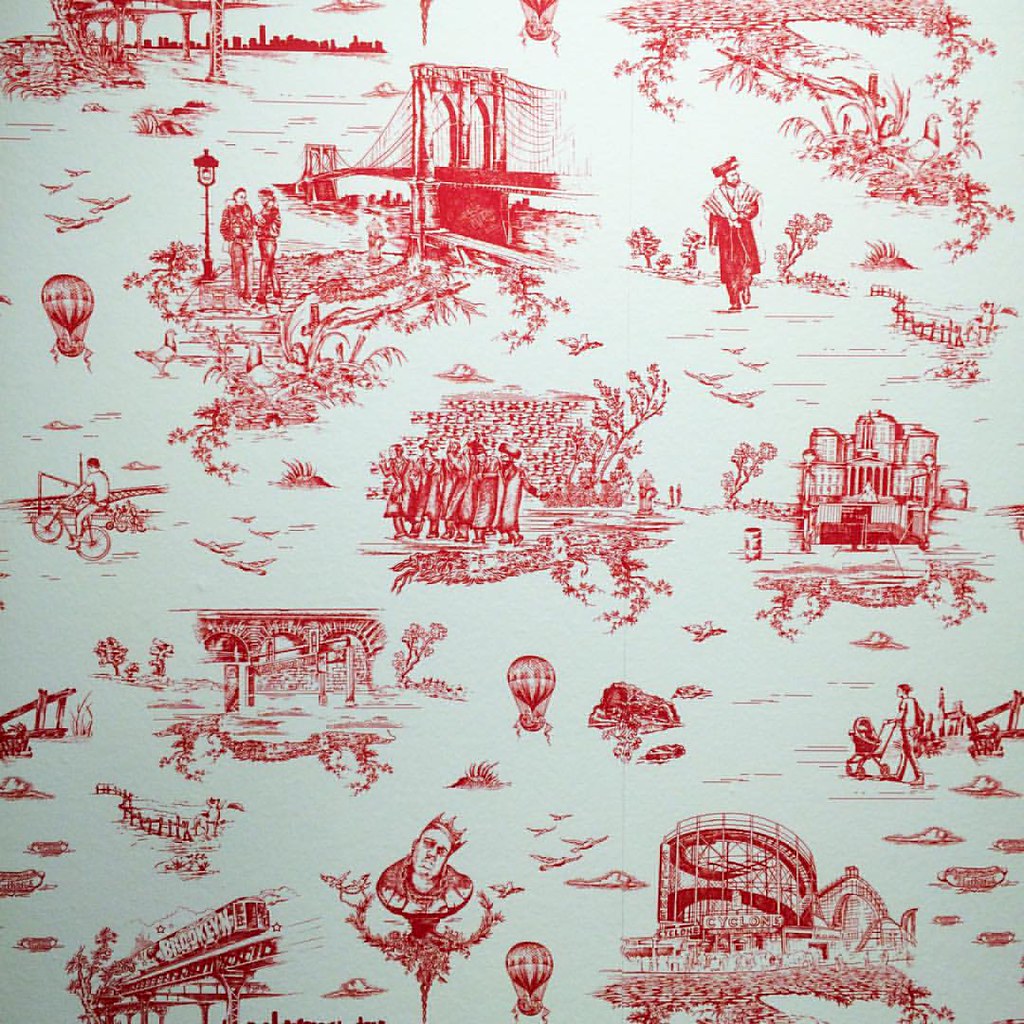 Brooklyn Toile Wallpaper Missioned By The Beastie Boys