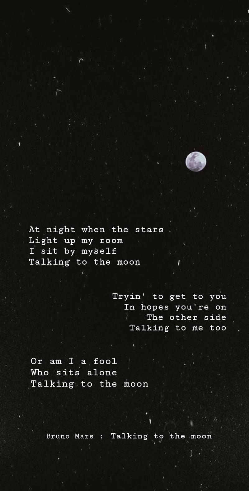 Moon Quotes Bruno Mars Wallpaper