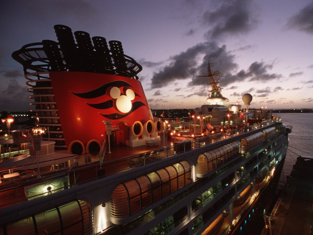 Disney Wonder Cruise Ship in The Gulf of Alaska