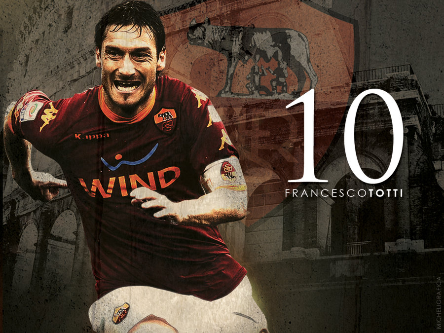 Francesco Totti Wallpaper By Micheligrafica