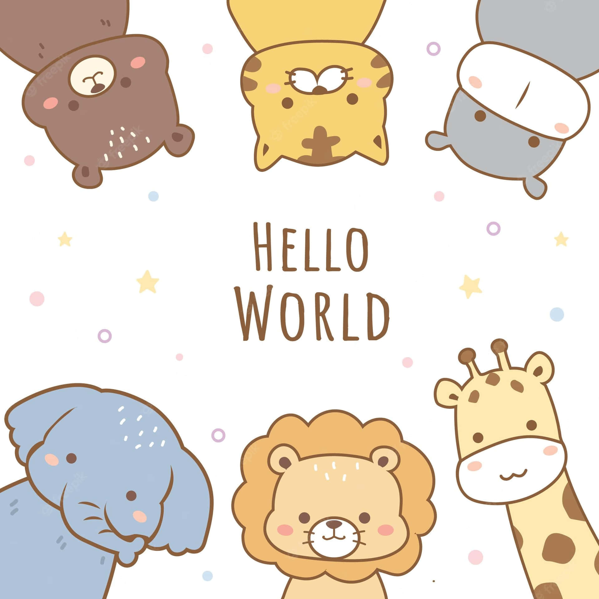 Cute Cartoon Animal Wallpaper