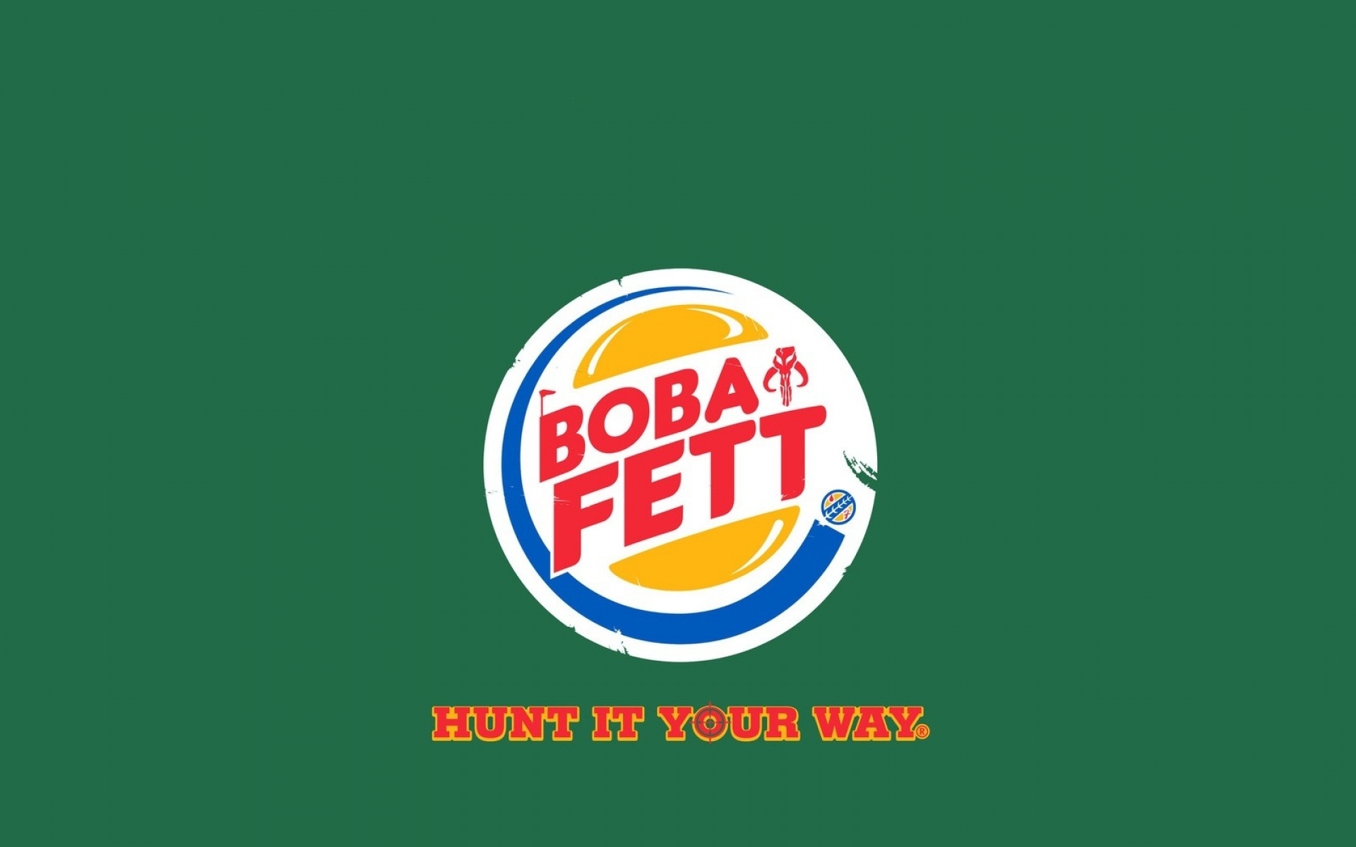Boba Fett Front Parody Logos Burger King Wallpaper Art HD