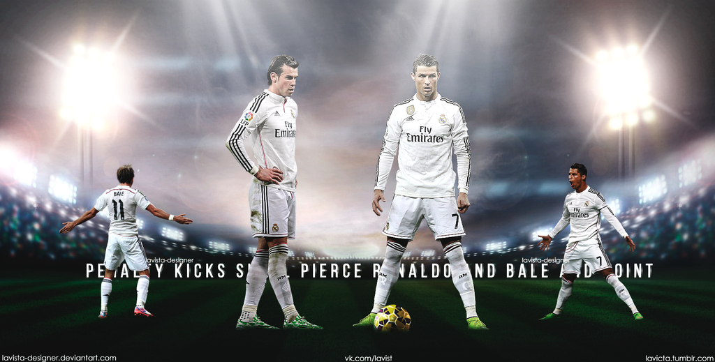 Gareth Bale Cristiano Ronaldo By Lavista Designer