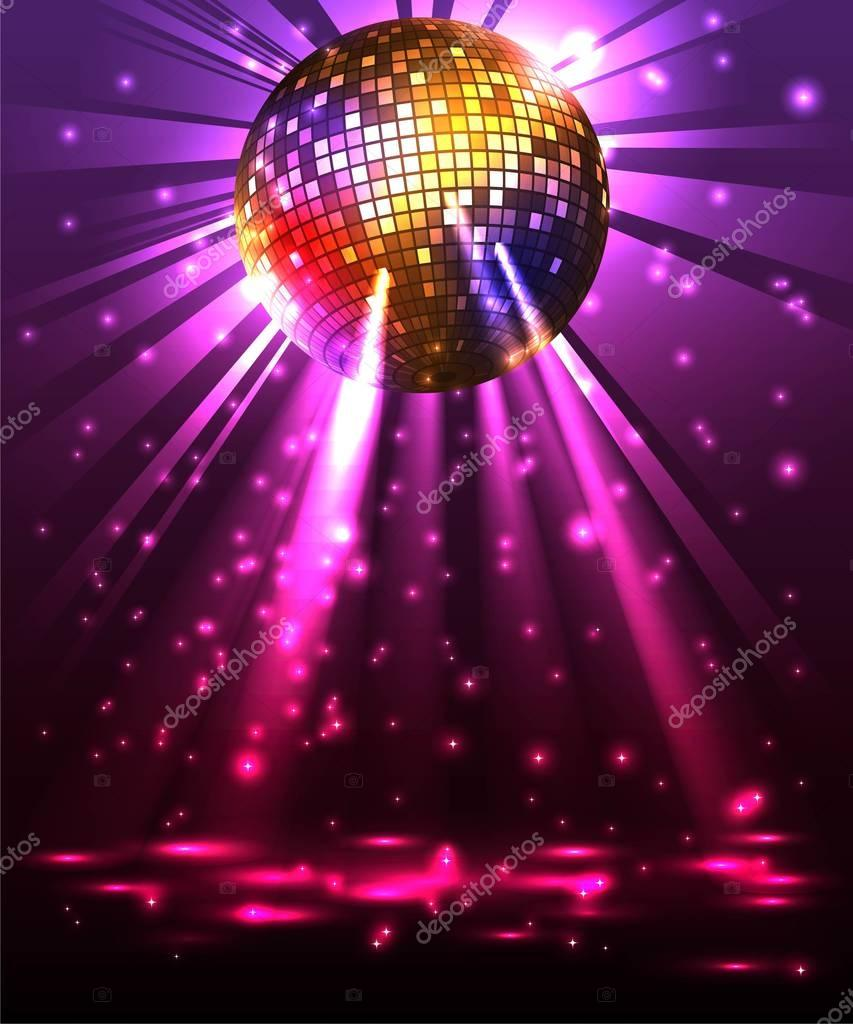 Sparkling Disco Ball Night Party