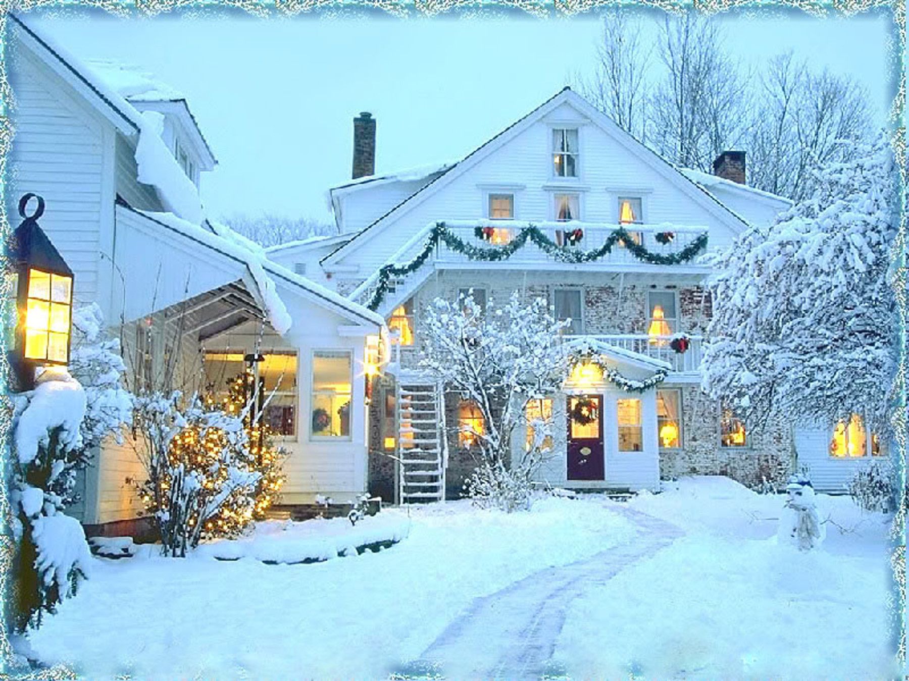 Winter Christmas Wallpaper Desktop At Landscape Monodomo
