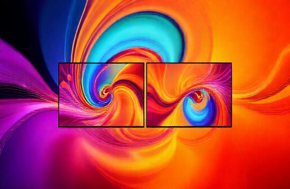 Abstract Dual Monitor Wallpaper