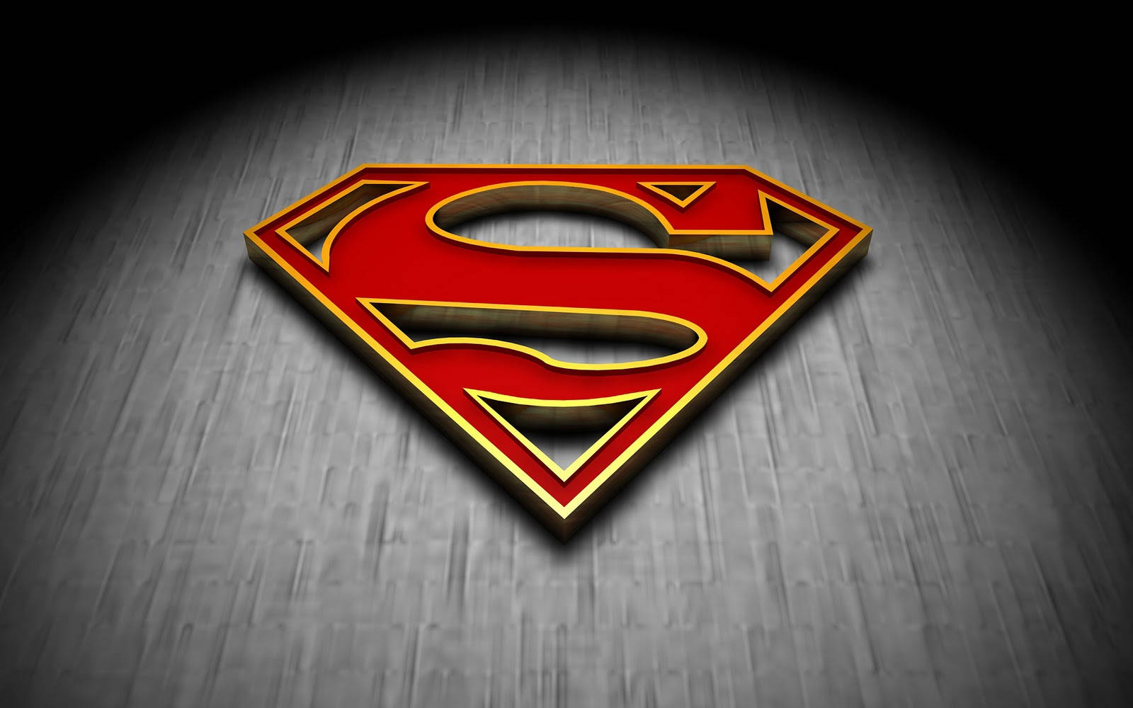 Wooden Embossed Superman Symbol iPhone Wallpaper