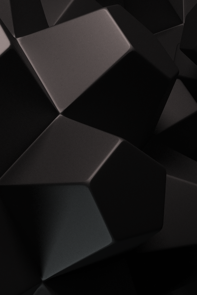 Geometric Shapes 3d iPhone 4s Wallpaper