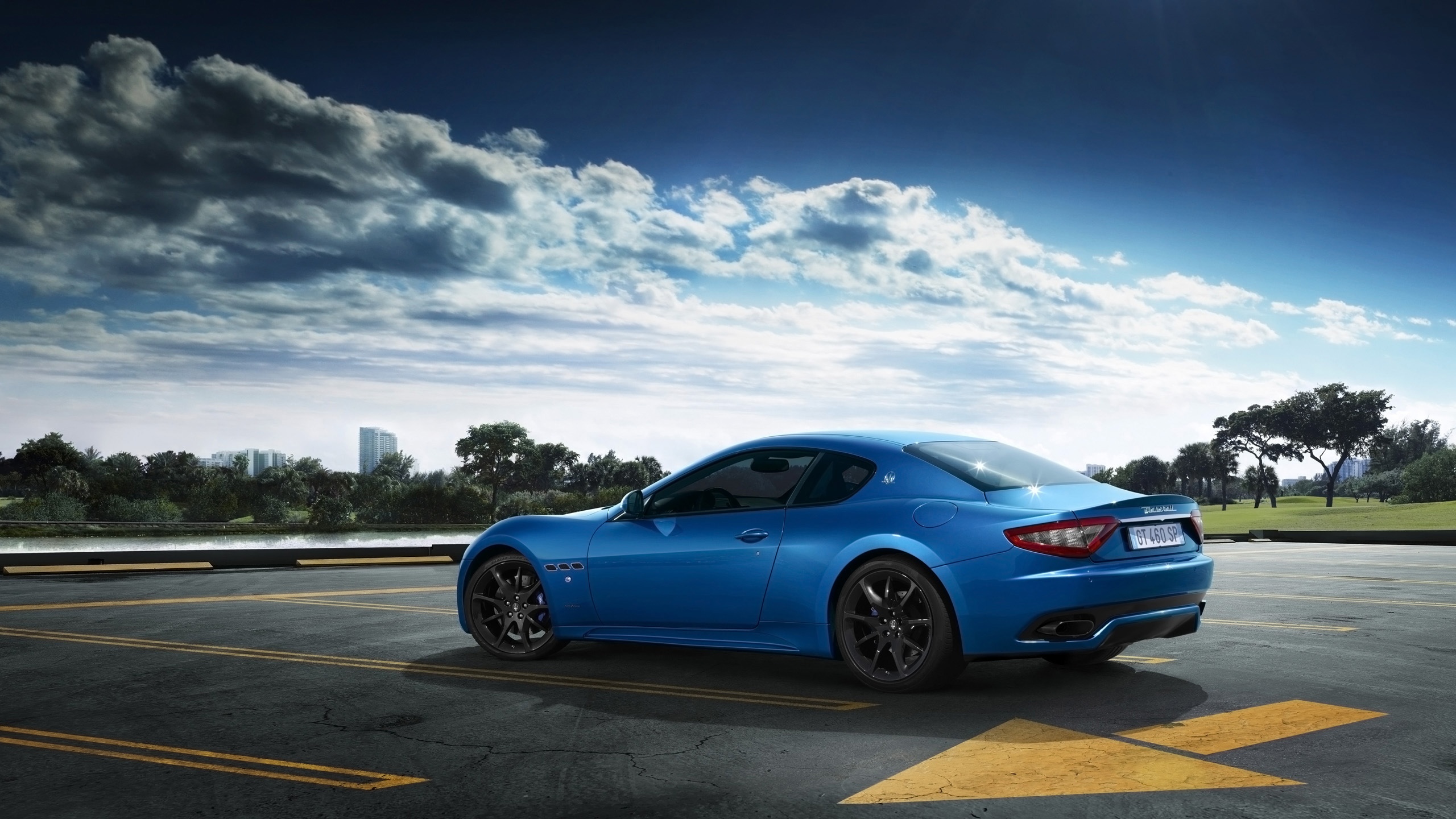 Maserati Granturismo Sport Blue Wallpaper HD Car
