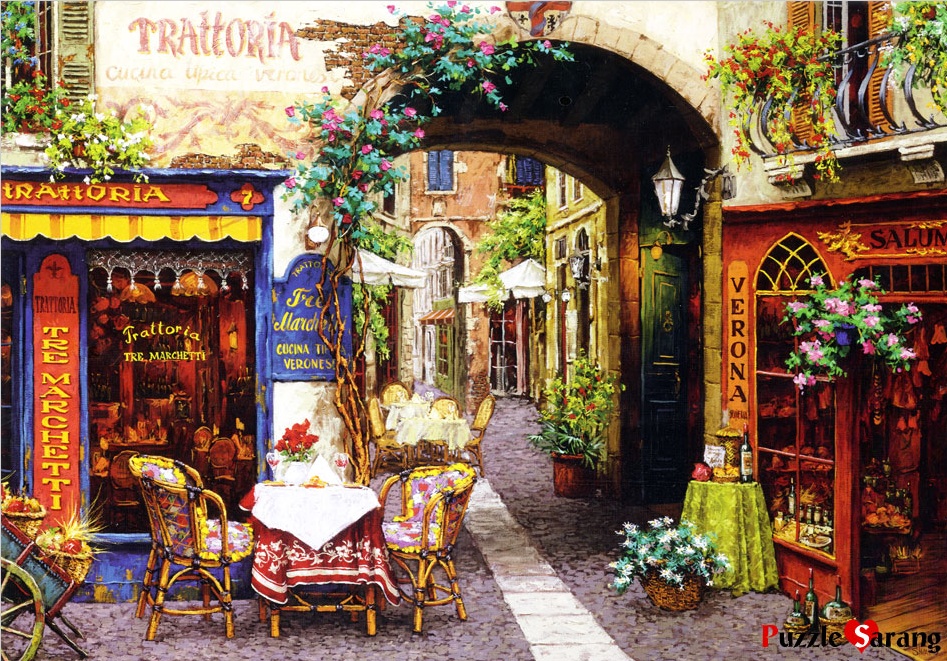 Jigsaw Puzzles Pieces Trattoria Viktor Shvaiko Educa