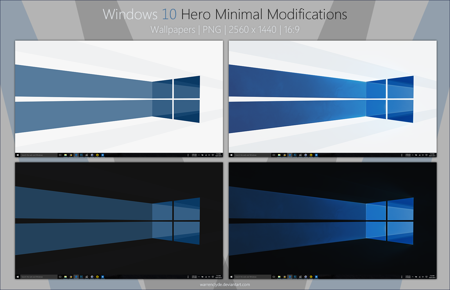 Windows Hero Minimal Wallpaper By Warrenclyde