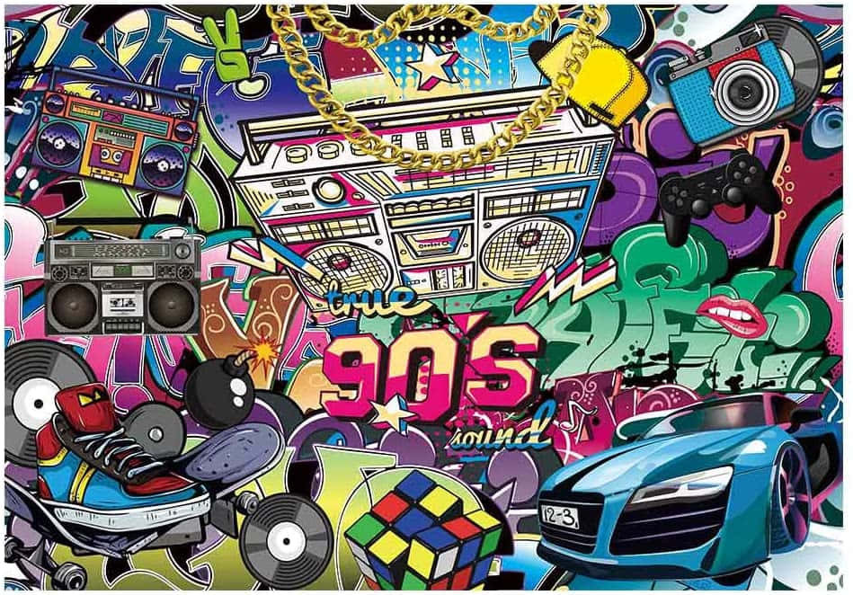 Retro 90s Background Wallpaper