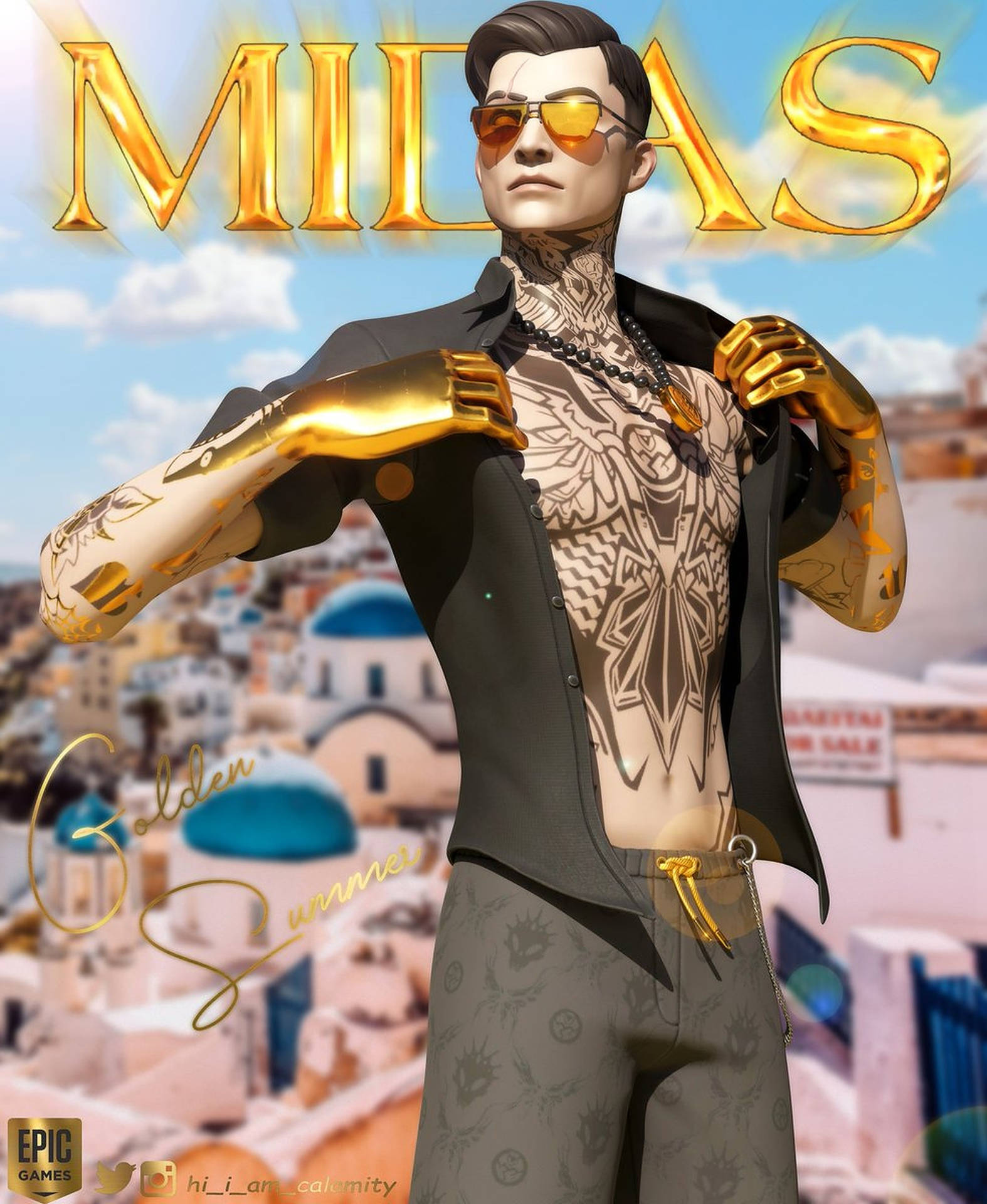 Midas Fortnite Wallpaper