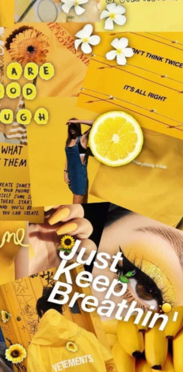 Yellow Aesthetic iPhone Wallpaper