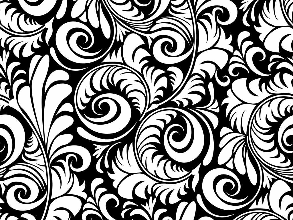 Black And White Floral Grasscloth Wallpaper