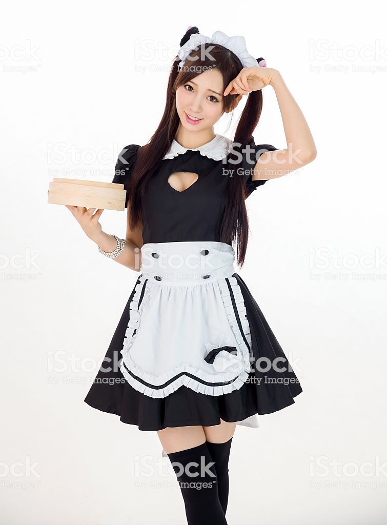 Free download Cute Girl Maid In White Background Japanese Style Show