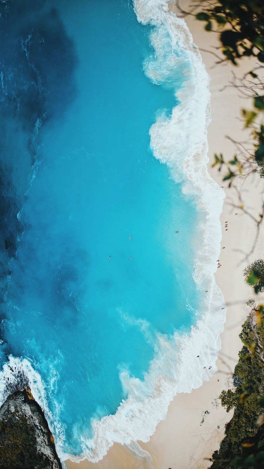 Aerial view of beach Beautiful Wallpaper Nature wallpaper