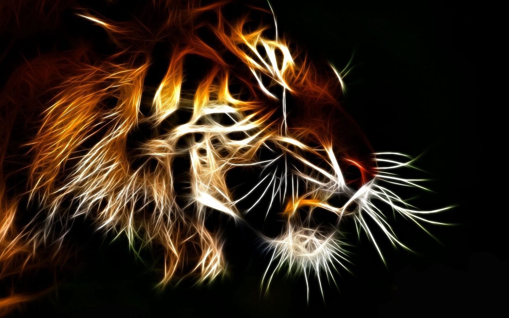 Translucent Tiger Wallpaper