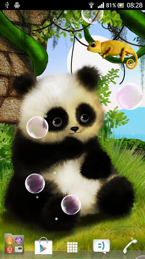 Animated Panda Live Wallpaper For Android By Softwareamax