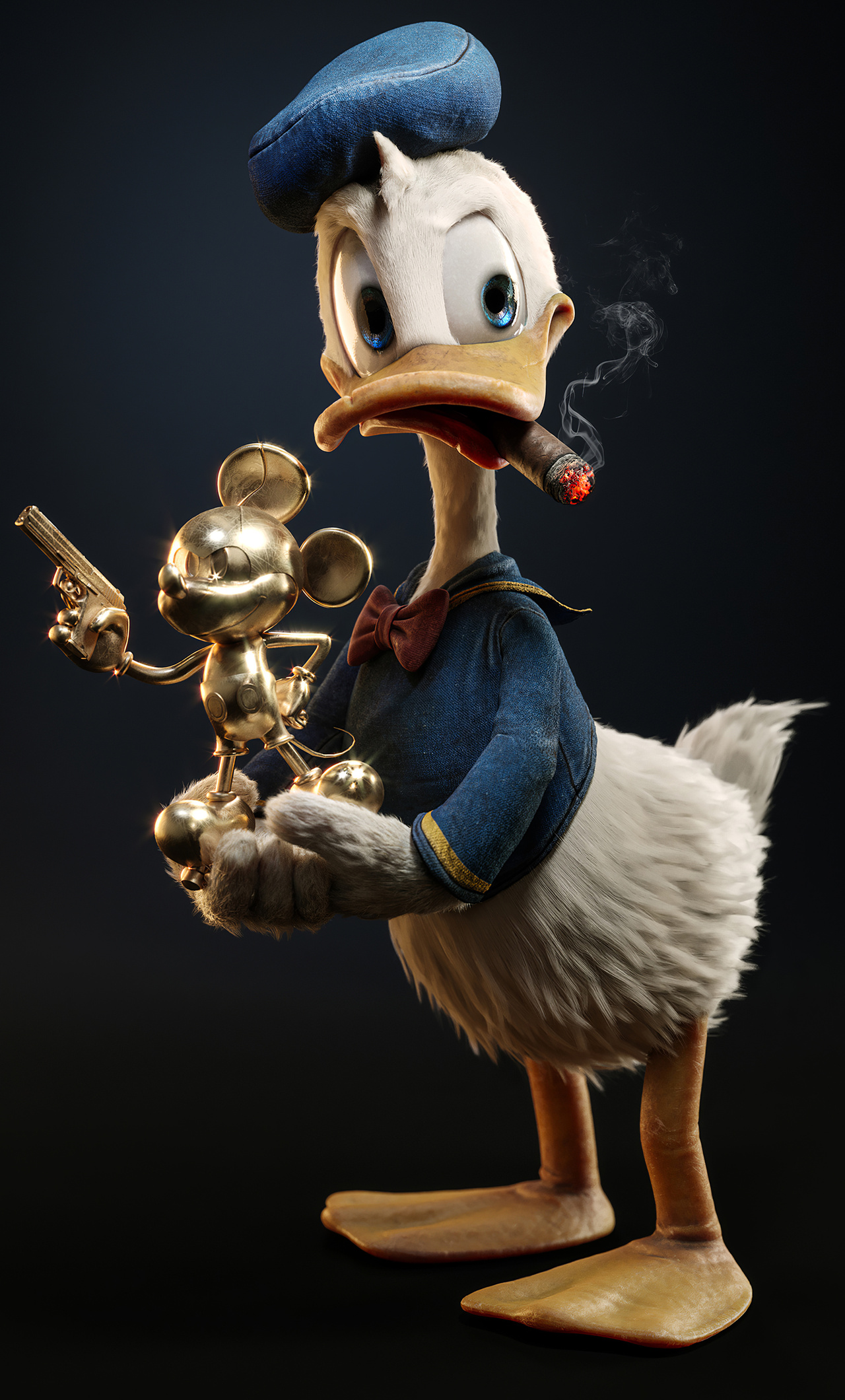 Donald Duck Found A Treasure 4k iPhone HD Wallpaper