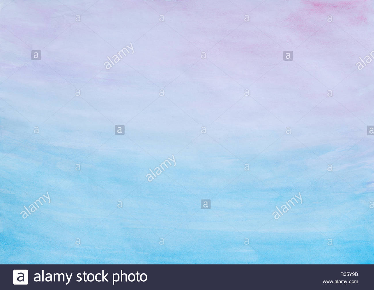 Abstract Pink And Blue Watercolor Gradient Fill Background With