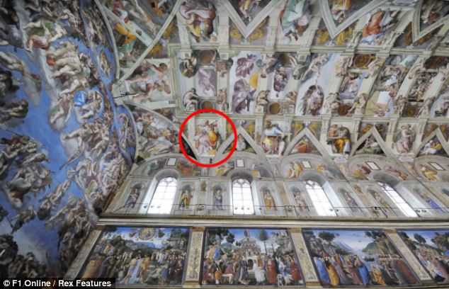 Sistine Chapel Wallpaper Mural Roof Of The
