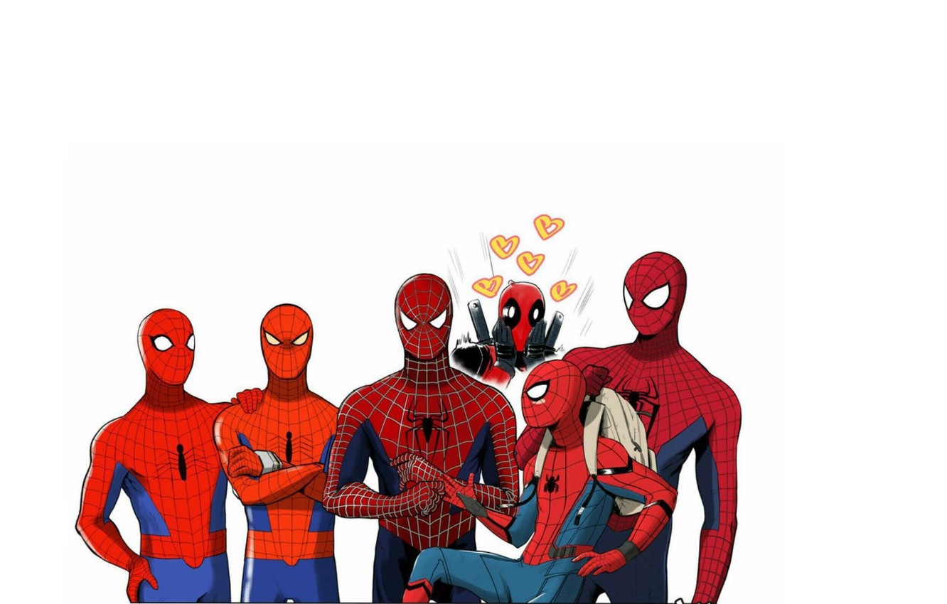Photo Wallpaper Deadpool Spider Man The Amazing