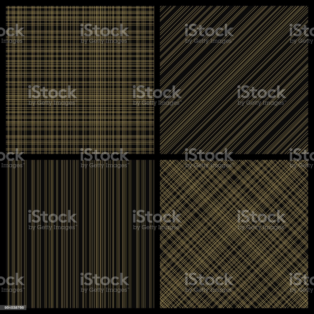 Free download Set Of Seamless Hatch Patterns Gold Hatch On Black