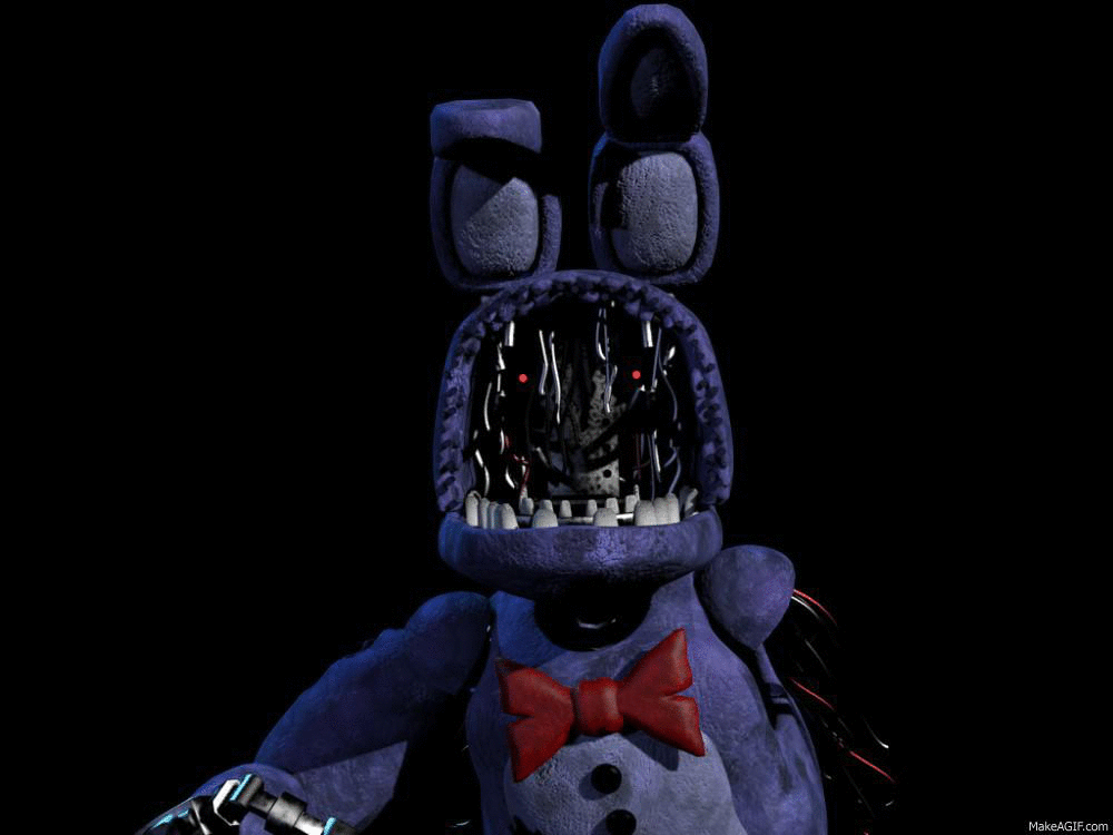 Fnaf Withered Bonnie Jumpscare By Crueldude100