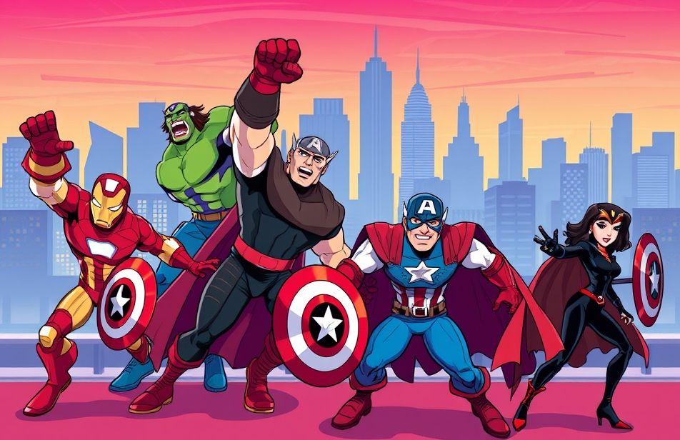 Avengers Cartoon Wallpaper