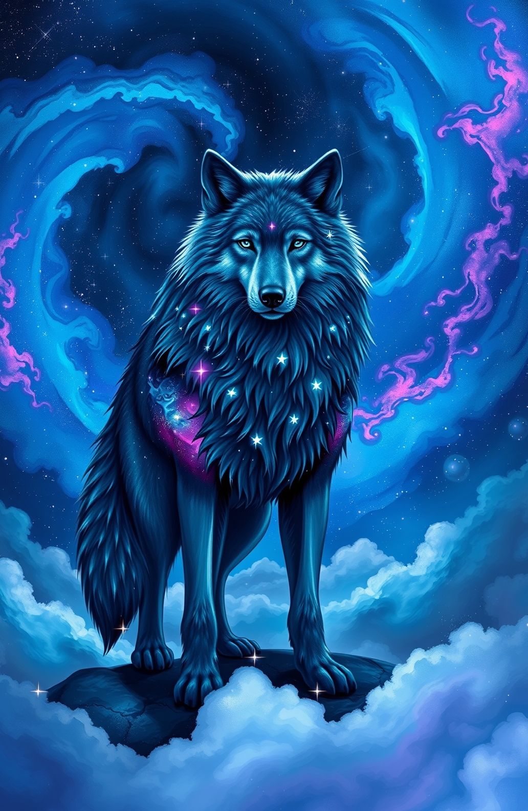 Galaxy Wolf Wallpaper