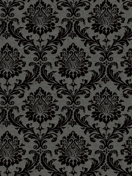 Flocked Black And Grey Damask Wallpaper I Bought To Do A Feature Wall