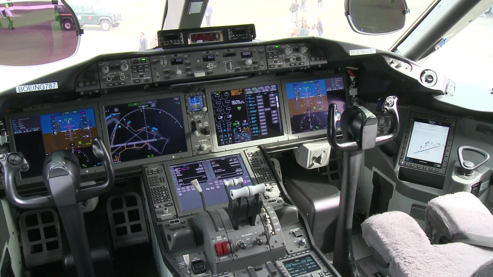 Boeing Cockpit Stock Video HD Footage