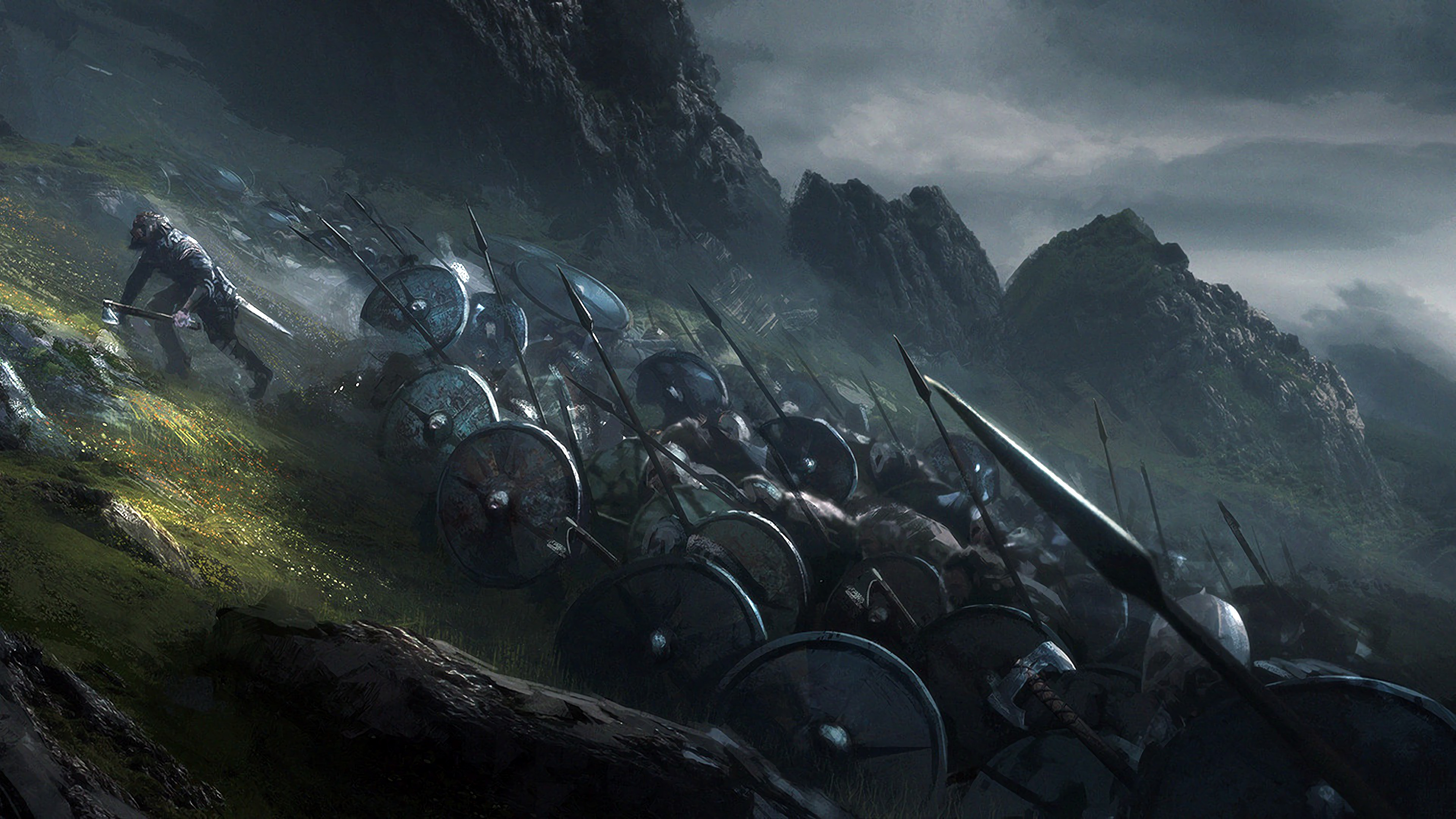 Viking Fantasy Army 4k Wallpaper