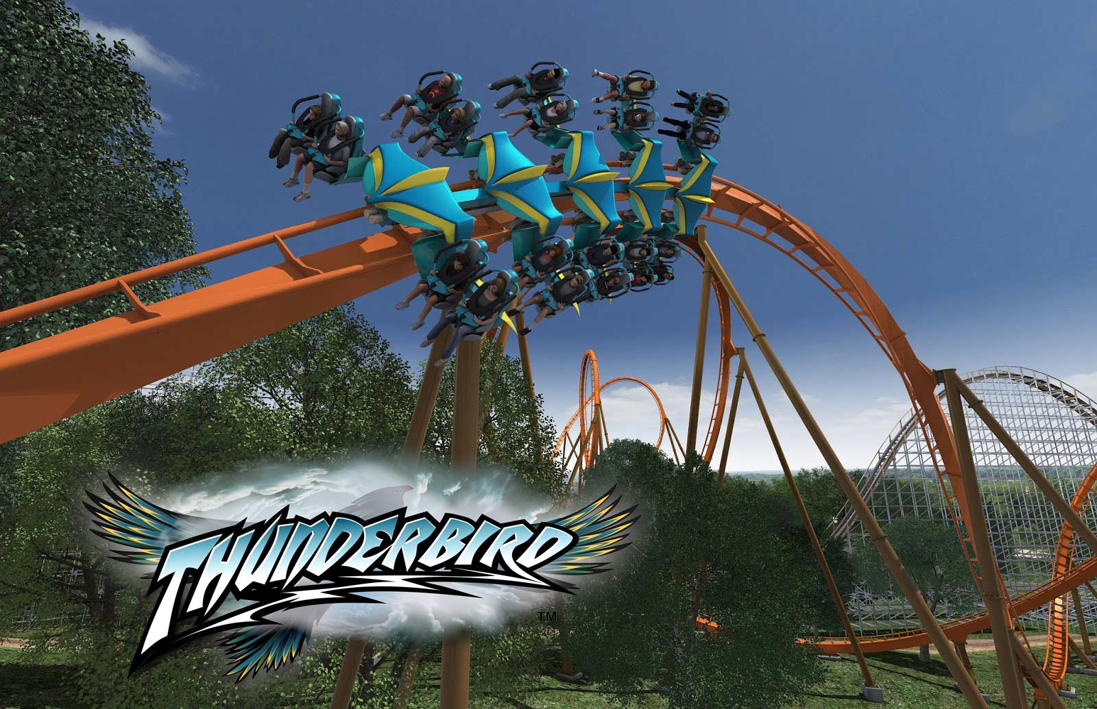 Holiday World Thunderbird Roller Coaster Wallpaper Click Picture For