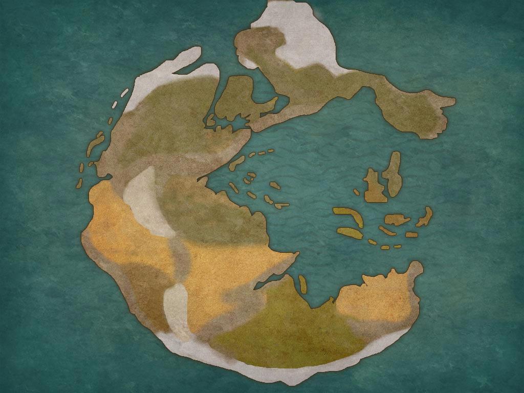 My First Draft Of Fantasy Map Pangea Thoughts And
