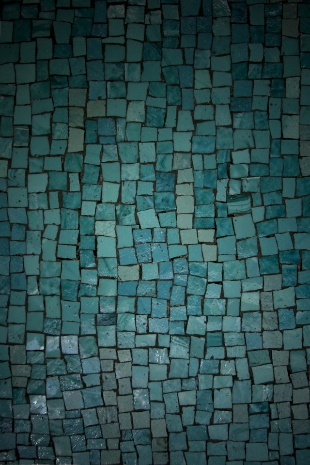 Aqua Tiles iPhone HD Wallpaper