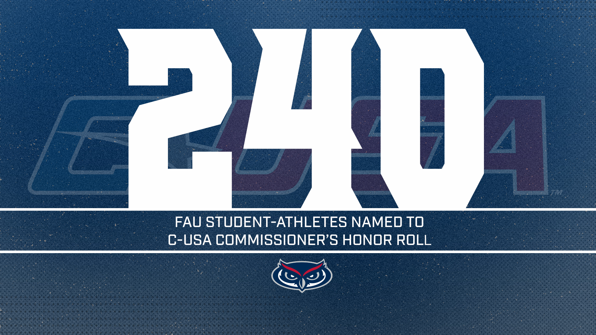 Record Number Fau Student Athletes Named To C Usa