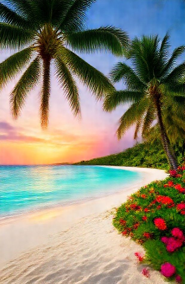 Tropical Island Wallpaper