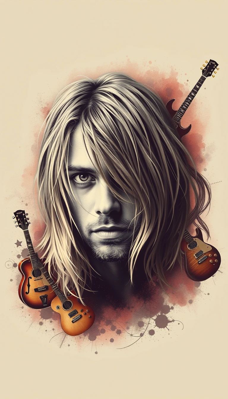 Kurt Cobain Phone Wallpaper