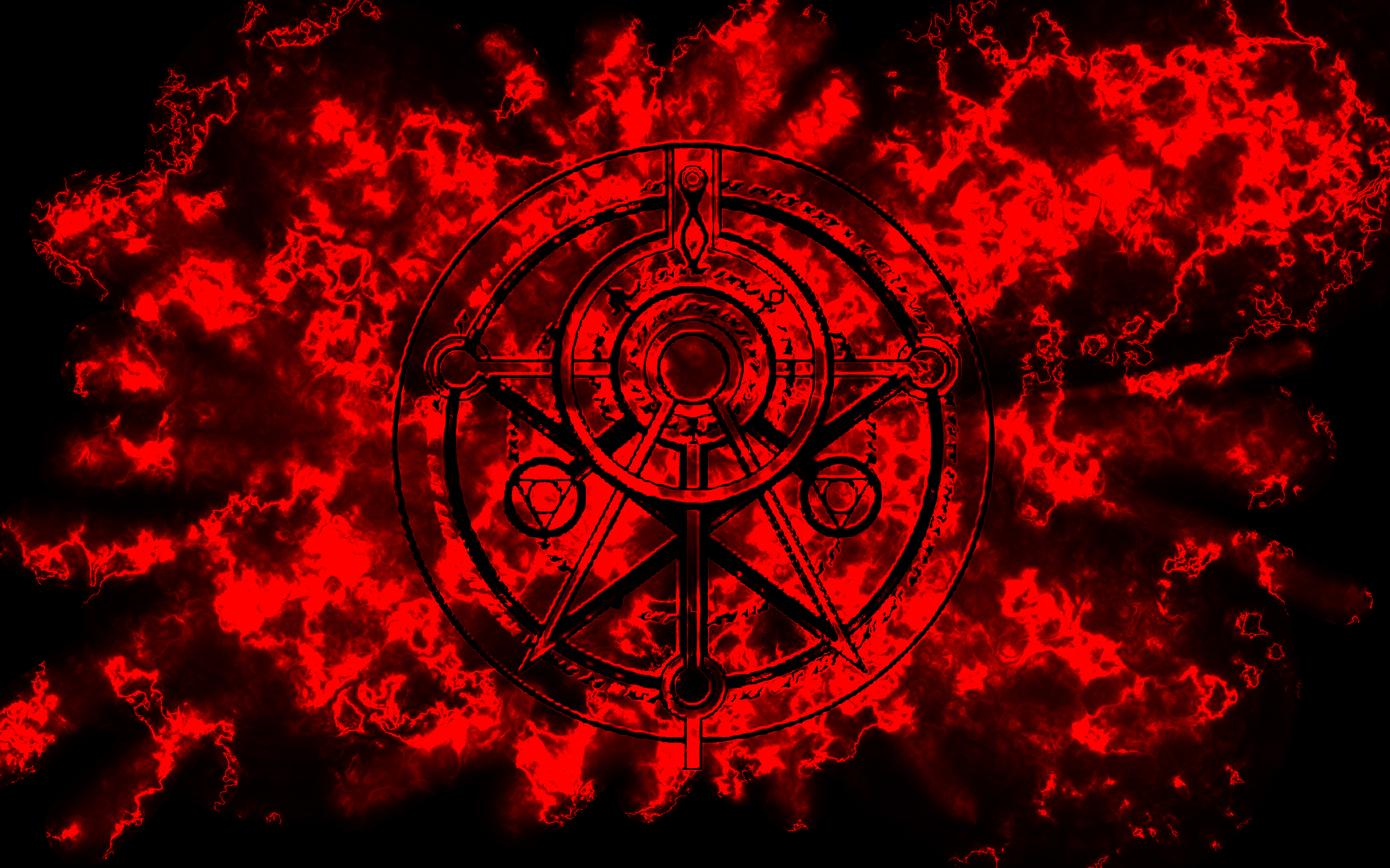 Wallpaper Spell Red And Black