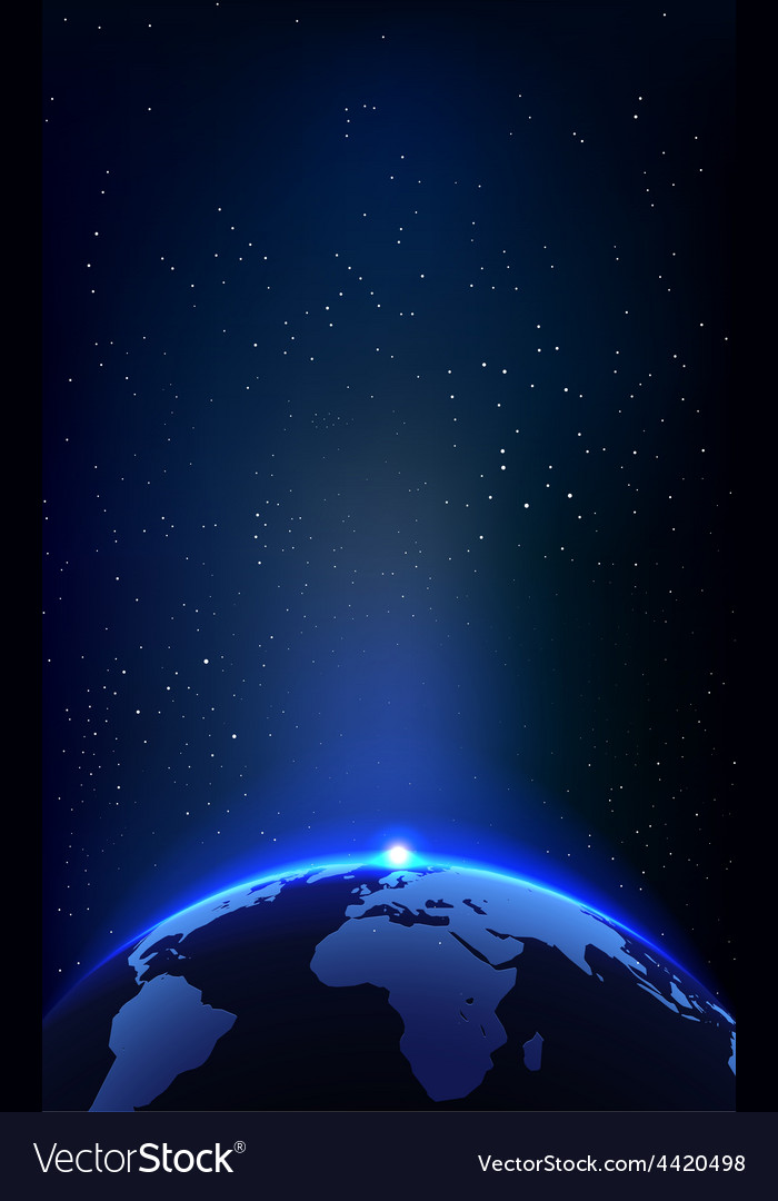 The Earth Pla And Space Background For Your Vector Image