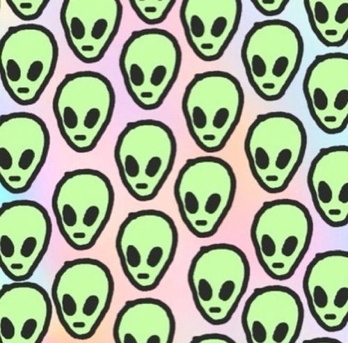 Alien Background Pastel Wallpaper