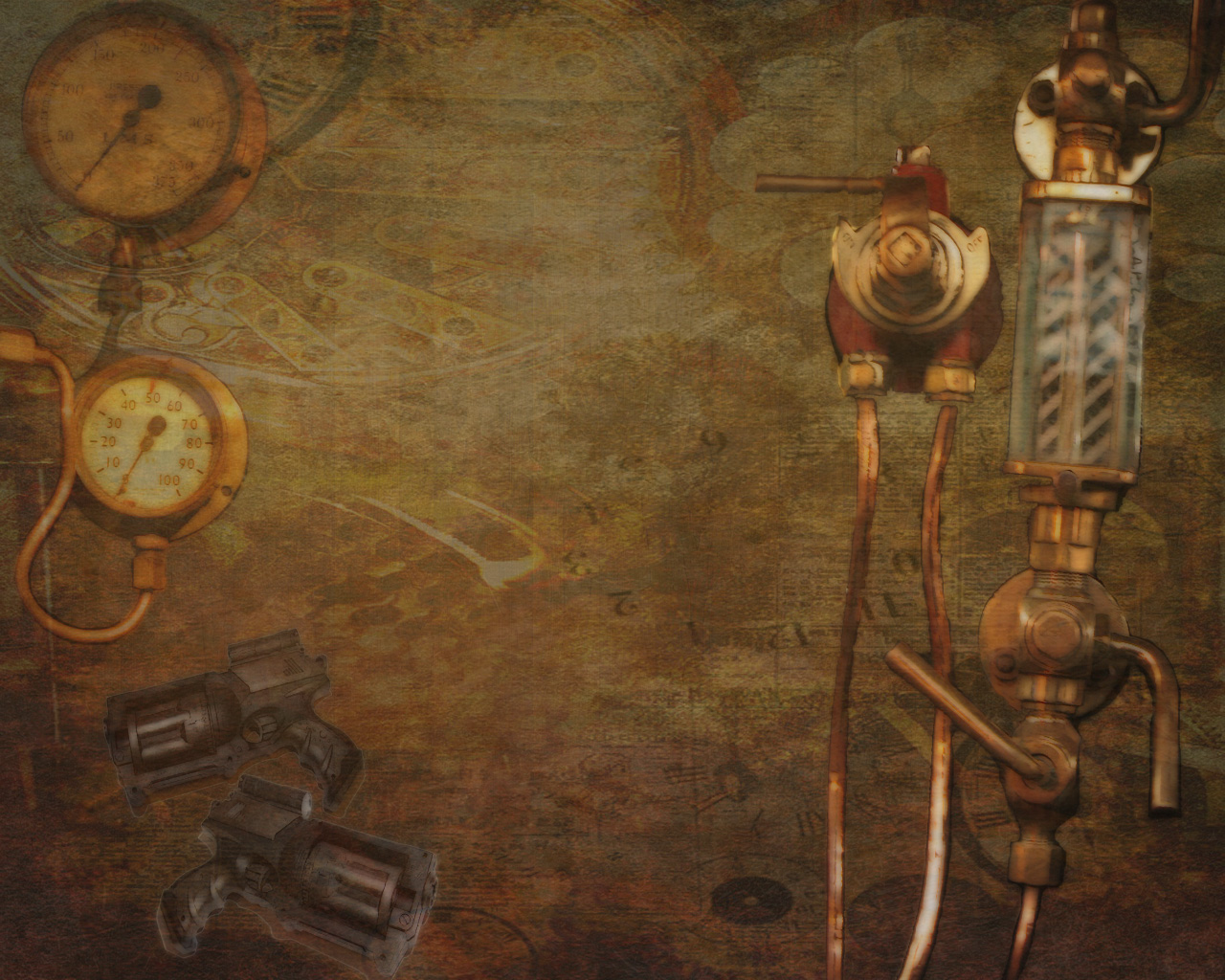 Steampunk Desktop Wall By Baphomet350