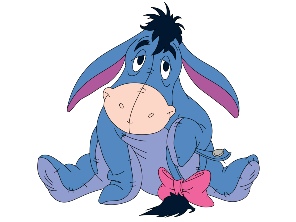 Eeyore Vectore Colour By Lozzer22