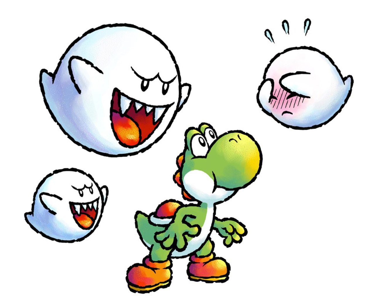 Yoshi Image And Boo HD Wallpaper Background Photos