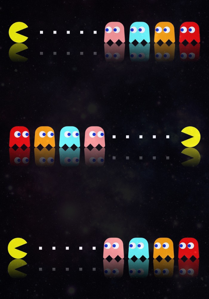 Pacman Background By Rainbowrandomness