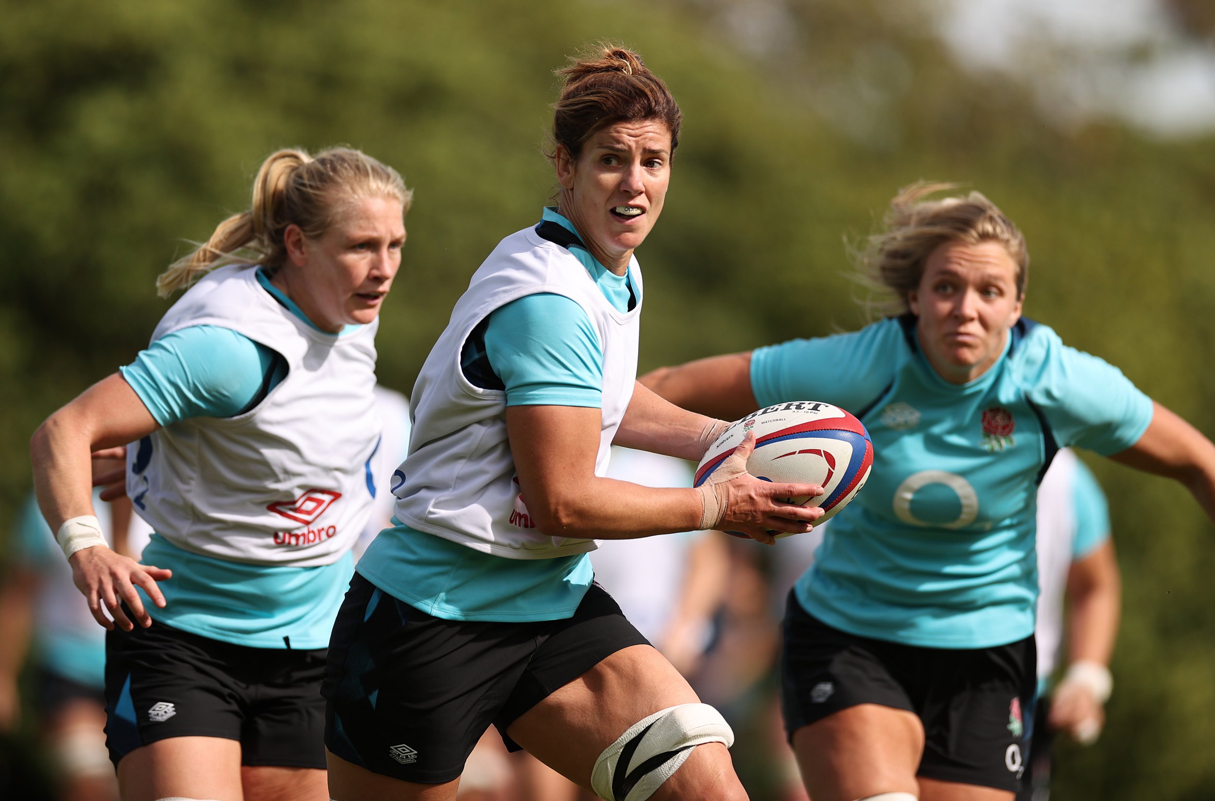England Women S Rugby Squad In Full Wallpaper
